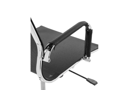 Компьютерное кресло Reus сетка black 15213 Woodville, чёрный/сетка, ножки/металл/хром, размеры - *1180***540*600 фото 8