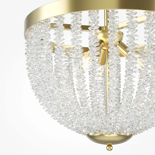 Светильник потолочный Intrigue MOD440CL-03BS Maytoni прозрачный на 3 лампы, основание латунь в стиле современный фото 2