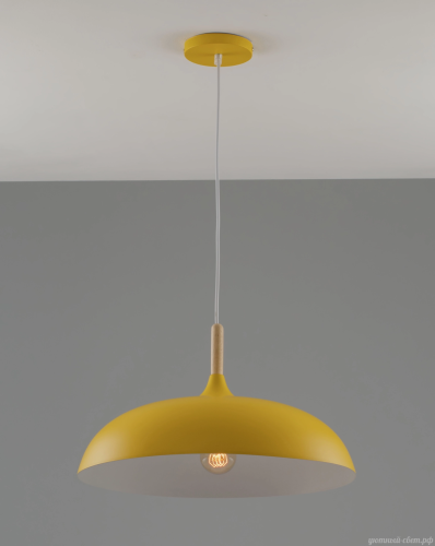 Светильник подвесной Hygo V10653-1P Moderli жёлтый 1 лампа, основание жёлтое в стиле современный скандинавский лофт 