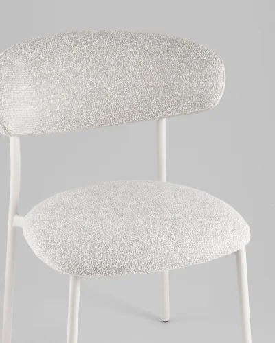 Стул обеденный Ayla, серый, белые ножки УТ000041710 Stool Group, /, ножки//, размеры - ***** фото 5