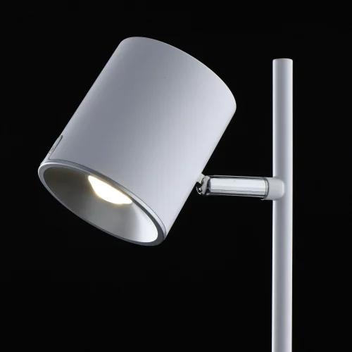 Настольная лампа LED Эдгар 408032201 DeMarkt белая 1 лампа, основание белое металл в стиле современный  фото 4