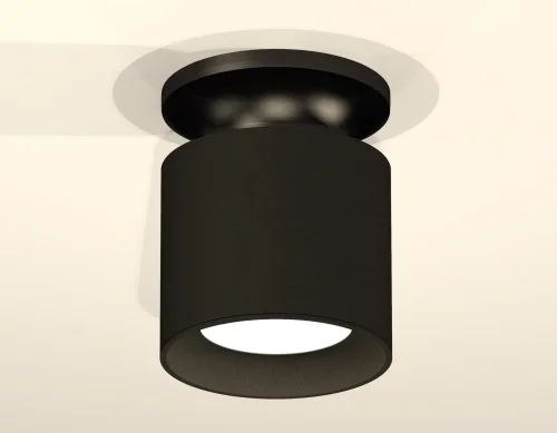 Светильник накладной XS7402063 Ambrella light чёрный 1 лампа, основание чёрное в стиле хай-тек современный круглый фото 2