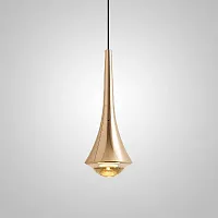 Светильник подвесной LED Cai 240100-23 ImperiumLoft прозрачный 1 лампа, основание латунь в стиле скандинавский минимализм 