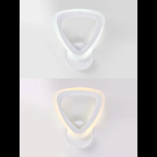 Бра LED LAMPS 81127/1W Natali Kovaltseva белый на 1 лампа, основание белое в стиле современный хай-тек  фото 2