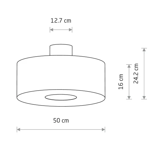 Светильник потолочный Santana M 11651-NW Nowodvorski бежевый на 1 лампу, основание золотое в стиле лофт круглый фото 7