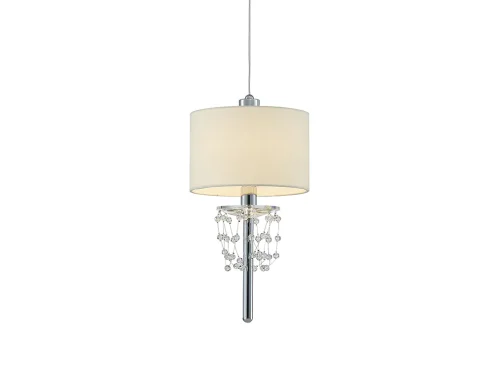 Светильник подвесной 4361/S chrome Newport бежевый 1 лампа, основание хром в стиле американский современный  фото 2