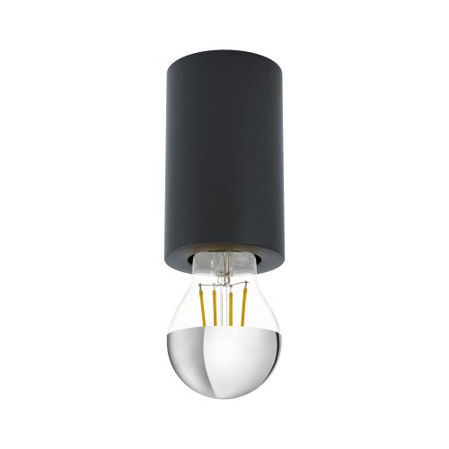 Светильник накладной Saluzzo 99065 Eglo без плафона 1 лампа, основание чёрное в стиле современный круглый