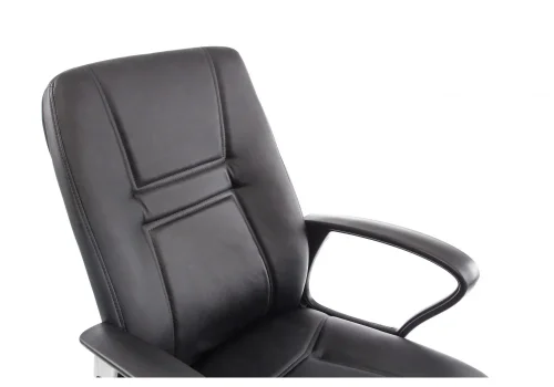 Компьютерное кресло Blanes черное 1733 Woodville, чёрный/искусственная кожа, ножки//, размеры - *1190***630*640 фото 6