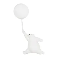 Бра Teddy 10030W/C LOFT IT белый 1 лампа, основание белое в стиле современный шар