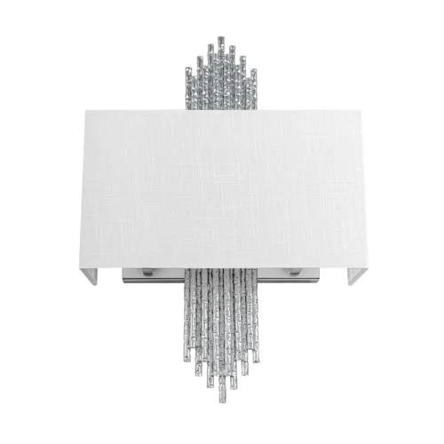 Бра Poema 10458 Silver LOFT IT белый на 2 лампы, основание серебряное в стиле современный арт-деко фото 3