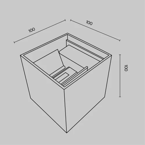 Настенный светильник уличный LED Fulton O572WL-L6W Maytoni уличный IP54 белый на 1 лампу, плафон белый в стиле современный LED фото 3