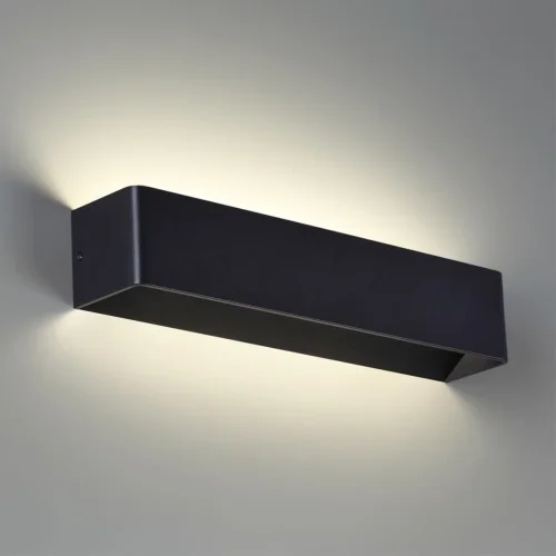 Настенный светильник LED Asa 359167 Novotech уличный IP65 чёрный 1 лампа, плафон чёрный в стиле хай-тек современный LED фото 5