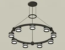 Светильник подвесной XR92051903 Ambrella light чёрный 9 ламп, основание чёрное в стиле хай-тек современный 