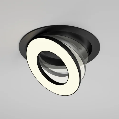 Светильник точечный LED Vector 3000K 12Вт 100° DL102-12W3K-B Maytoni чёрный на 1 лампу, основание чёрное в стиле современный хай-тек круглый фото 8