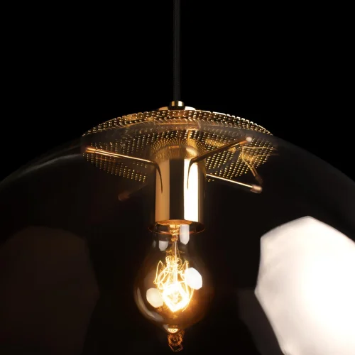 Светильник подвесной Selene 2033-E LOFT IT прозрачный 1 лампа, основание золотое в стиле модерн лофт шар фото 6