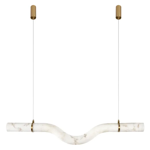 Светильник подвесной ЛЕД Либерти / Liberty acrylic 10551A LOFT IT бежевый на 1 лампу, основание бронзовое в стиле современный 