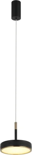 Светильник подвесной LED Tendas 4025/02/01P Stilfort чёрный на 1 лампу, основание чёрное в стиле современный 