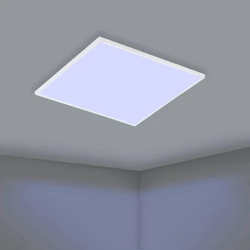 Светильник потолочный LED с пультом Trupiana 900568 Eglo белый на 1 лампу, основание белое в стиле современный квадраты фото 4