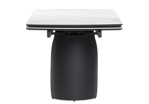Керамический стол Готланд 160(220)х90х79 белый мрамор / черный 553534 Woodville столешница белая из керамика фото 4