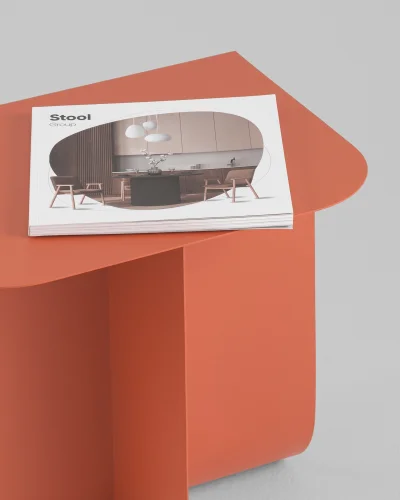 Журнальный столик Laure, металл, красный УТ000041898 Stool Group столешница из фото 6