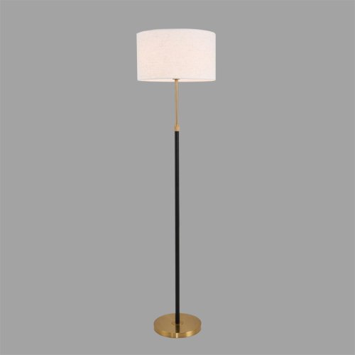 Торшер Irisa 8358/1F Lumion белый на 1 лампу, основание медь чёрное в стиле классический фото 4 Торшер Irisa 8358/1F Lumion белый на 1 лампу, основание медь чёрное в стиле классический фото 4