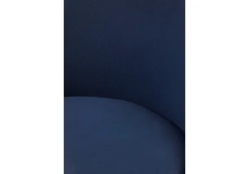 Барный стул Джама темно-синий / черный матовый 448666 Woodville, синий/велюр, ножки/металл/чёрный, размеры - ****460*530 фото 7
