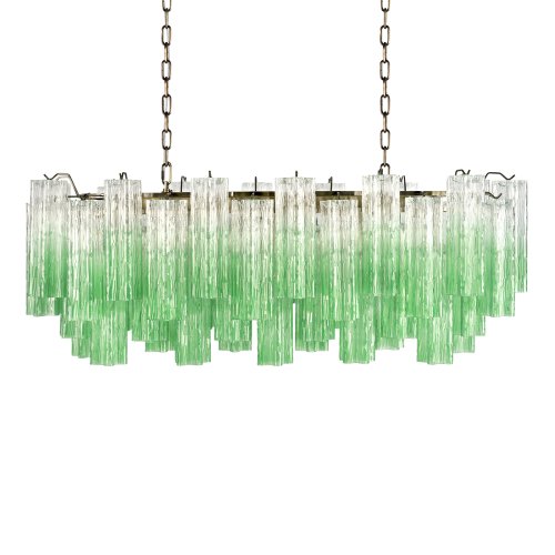 Люстра подвесная Мурано / Murano 10580/1000R Clear green LOFT IT зелёная на 11 ламп, основание бронзовое в стиле современный арт-деко фото 3 Люстра подвесная Мурано / Murano 10580/1000R Clear green LOFT IT зелёная на 11 ламп, основание бронзовое в стиле современный арт-деко фото 3