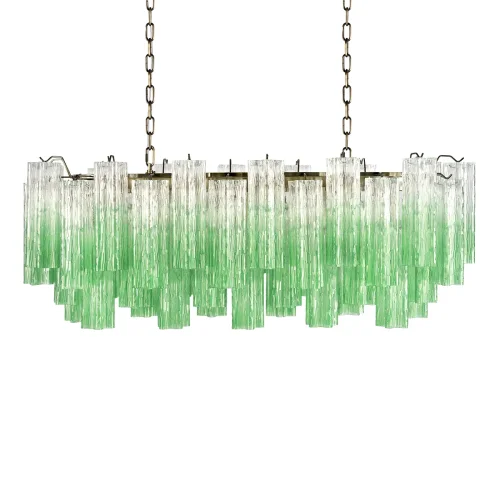 Люстра подвесная Мурано / Murano 10580/1000R Clear green LOFT IT зелёная на 11 ламп, основание бронзовое в стиле современный арт-деко фото 3 Люстра подвесная Мурано / Murano 10580/1000R Clear green LOFT IT зелёная на 11 ламп, основание бронзовое в стиле современный арт-деко фото 3