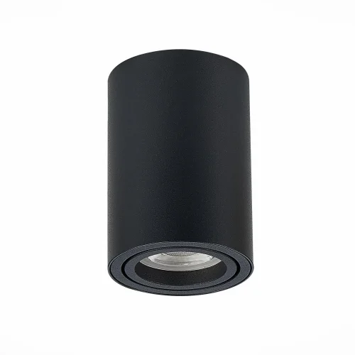 Светильник накладной Torus ST108.407.01 ST-Luce чёрный 1 лампа, основание чёрное в стиле хай-тек современный круглый фото 2