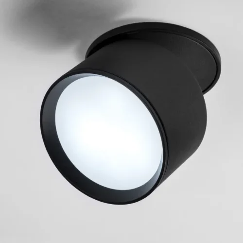 Светильник точечный LED Acuto 215807 Lightstar чёрный на 1 лампу, основание чёрное в стиле современный круглый фото 3