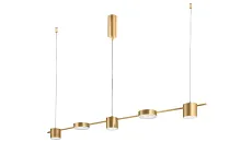 Светильник подвесной LED TRISTAN SP5 L1200 GOLD Crystal Lux золотой 3 лампы, основание золотое в стиле современный хай-тек 
