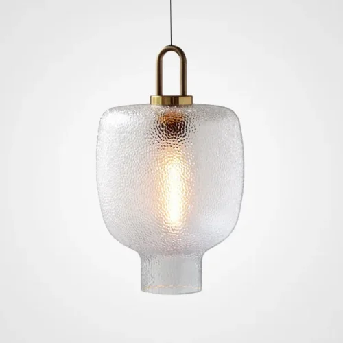 Светильник подвесной LIEBE D 212896-23 ImperiumLoft прозрачный 1 лампа, основание латунь в стиле современный 