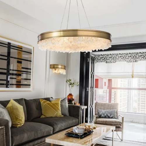 Люстра подвесная VERONA A L12 193713-23 ImperiumLoft прозрачная на 12 ламп, основание латунь в стиле современный фото 17