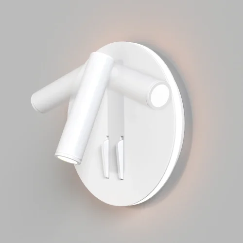 Бра с выключателем LED ios 176 C176-WL-01-6W-W Maytoni белый на 1 лампу, основание белое в стиле современный фото 10