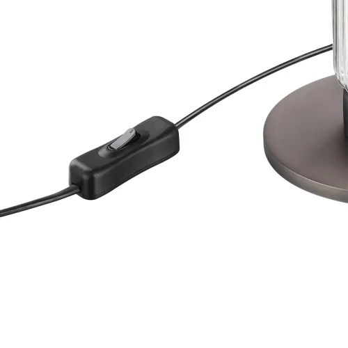 Настольная Лампа светодиодная Collier 5456/15TL Odeon Light прозрачная на 1 лампу, основание никель серое металл в стиле современный фото 6