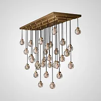 Светильник подвесной MAIBEL MORE L33 212506-23 ImperiumLoft прозрачный на 33 лампы, основание чёрное в стиле американский современный Светильник подвесной MAIBEL MORE L33 212506-23 ImperiumLoft прозрачный на 33 лампы, основание чёрное в стиле американский современный