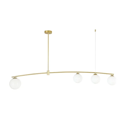Светильник подвесной Equilibrium 4039-4P Favourite белый 4 лампы, основание золотое в стиле модерн  фото 2