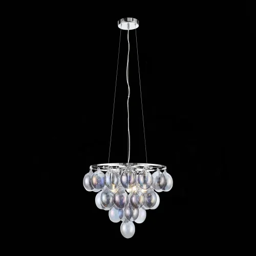 Люстра подвесная Sospiro SL432.703.05 ST-Luce прозрачная на 5 ламп, основание хром в стиле современный 