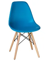 Стул обеденный 638PP-LMZL DSW, цвет сиденья голубой (BE-02), цвет основания светлый бук Dobrin, голубой/, ножки/металл/светлый бук, размеры - ****460*530