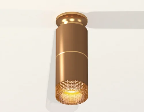 Светильник накладной Techno spot XS6304191 Ambrella light коричневый 1 лампа, основание коричневое в стиле современный круглый фото 2