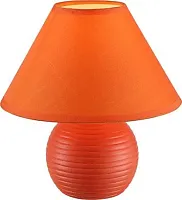 Настольная лампа TEMPLE 21683 Globo оранжевая на 1 лампу, основание оранжевое металл в стиле современный 