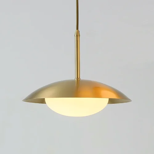 Светильник подвесной VITABY L1 141142-26 ImperiumLoft белый на 1 лампу, основание латунь в стиле скандинавский фото 2 Светильник подвесной VITABY L1 141142-26 ImperiumLoft белый на 1 лампу, основание латунь в стиле скандинавский фото 2