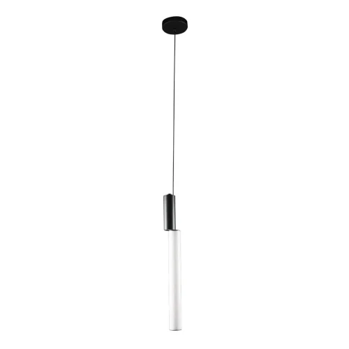 Светильник подвесной LED Alion 10051 Black LOFT IT белый на 1 лампу, основание чёрное в стиле современный хай-тек трубочки