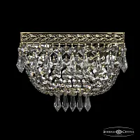 Бра 19272B/20IV GB Bohemia Ivele Crystal прозрачный 1 лампа, основание золотое в стиле классический sp