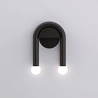 Настенный светильник KETTIL 140787-26 ImperiumLoft белый 2 лампы, основание чёрное в стиле минимализм 