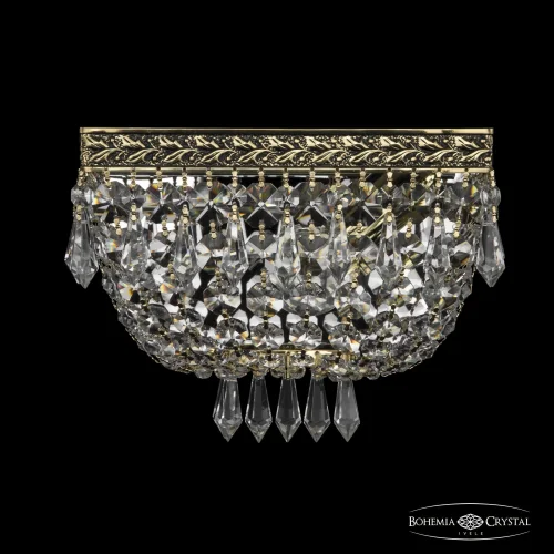 Бра 19272B/20IV GB Bohemia Ivele Crystal прозрачный на 1 лампа, основание золотое в стиле классический sp