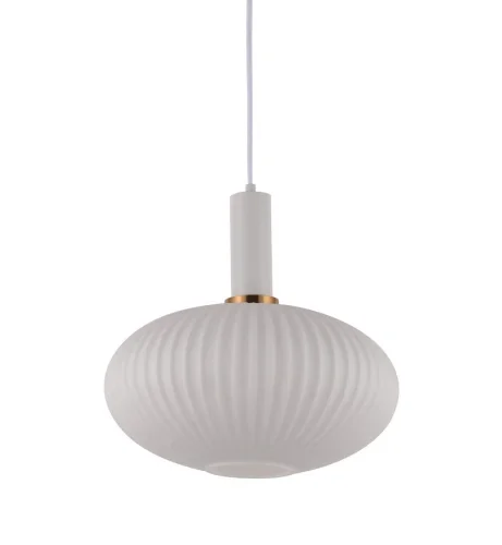 Светильник подвесной Flori LDP 1216 WT+WT Lumina Deco белый на 1 лампу, основание белое в стиле современный выдувное