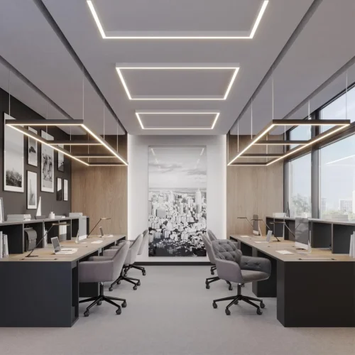 Светильник линейный светодиодный модульный с переключателем цветовой темперетуры Fatto 359603 Novotech чёрный на 1 лампу, основание чёрное в стиле хай-тек современный фото 3