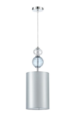 Светильник подвесной Brumi V11876-1P Moderli серый на 1 лампу, основание хром в стиле современный классический фото 2