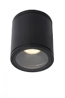 Светильник накладной Aven 22962/01/30 Lucide чёрный 1 лампа, основание чёрное в стиле современный круглый